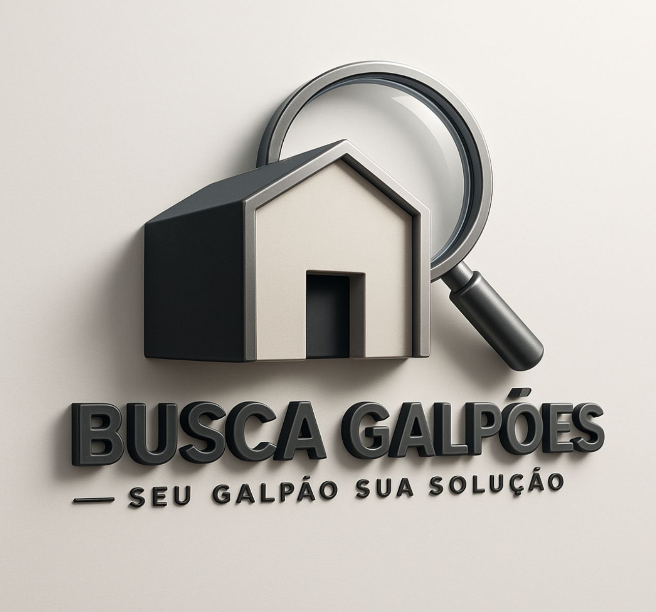 Galpão com lupa